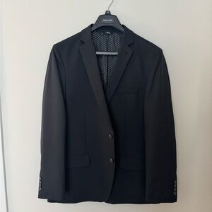 Haggar Men’s Black Slim Fit Suit Blazer 46R